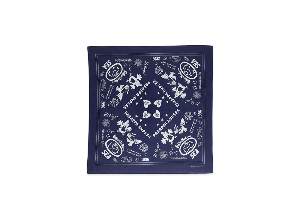 WIND AND SEA x PARAPPA THE RAPPER BANDANA "Navy"