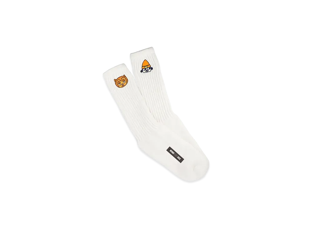WIND AND SEA x PARAPPA THE RAPPER Tube Sox "White"