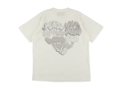 WIND AND SEA x Martin Whatson Recycled Fishing Net Nylon Heart S/S Tee "White"