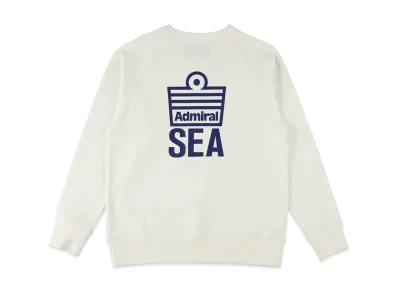 WIND AND SEA x Admiral Crewneck Sweatshirt "White"