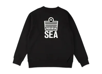 WIND AND SEA x Admiral Crewneck Sweatshirt "Black"