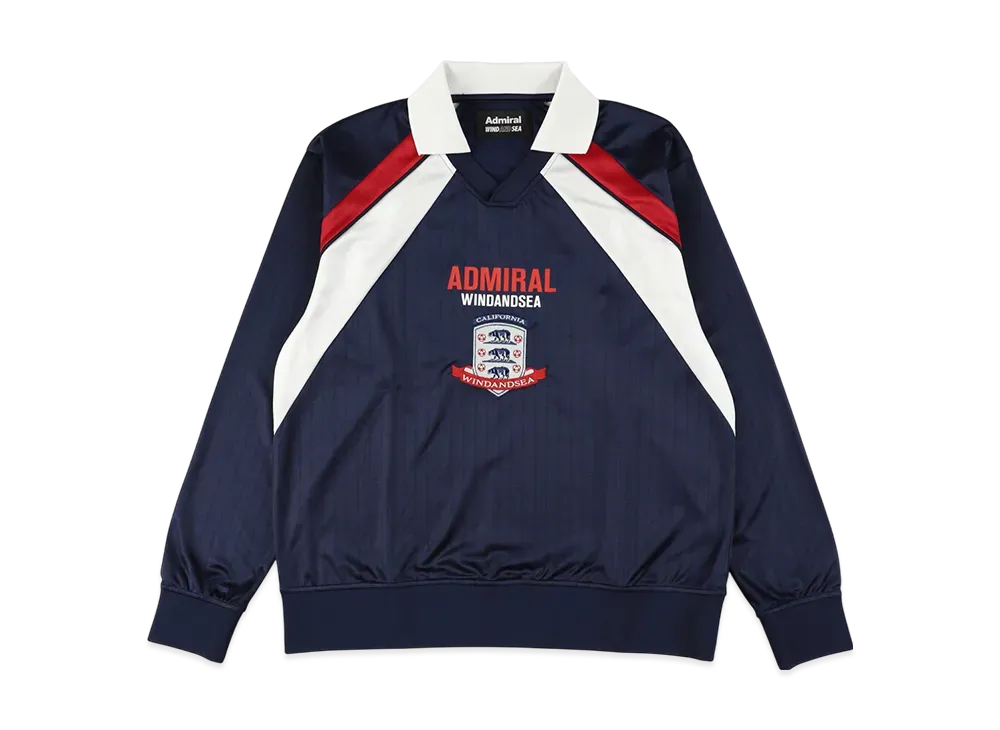 WIND AND SEA x Admiral L/S Polo "Navy"