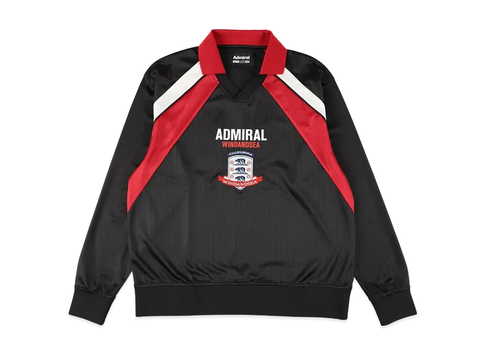 WIND AND SEA x Admiral L/S Polo "Black"