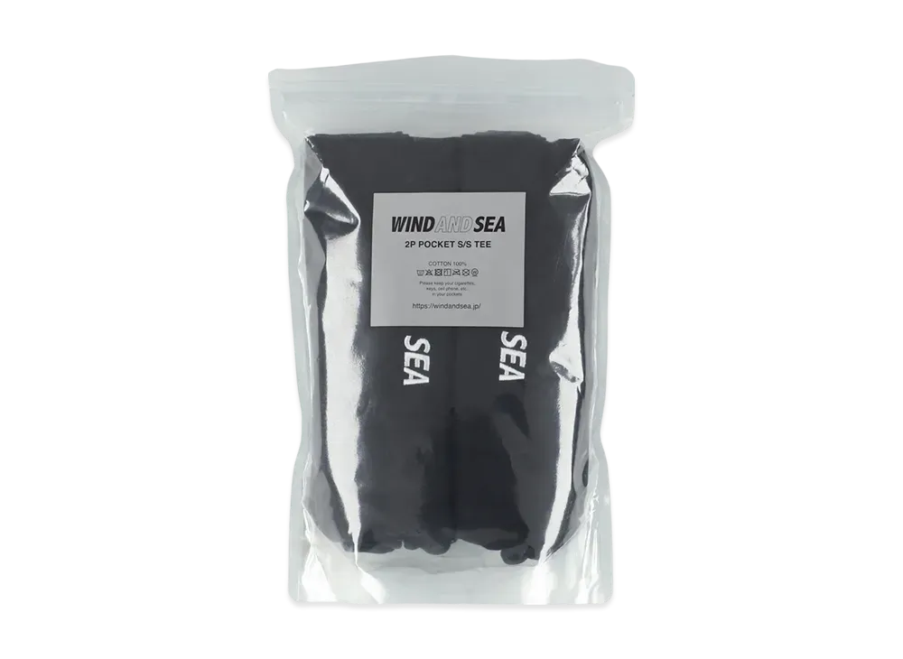 WIND AND SEA ESS 2P Pocket S/S Tee "Black"