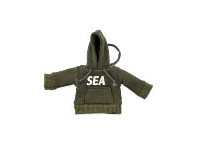 WIND AND SEA Mini Hooded Key Ring "Olive"