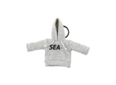 WIND AND SEA Mini Hooded Key Ring "Gray"