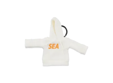 WIND AND SEA Mini Hooded Key Ring "White"