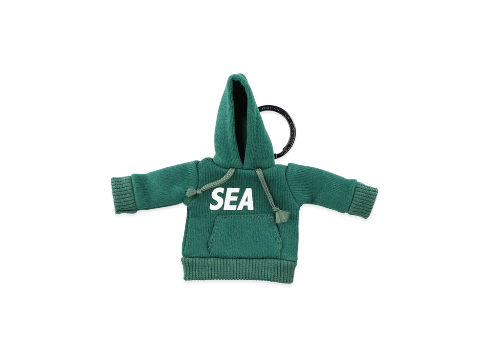 WIND AND SEA Mini Hooded Key Ring "Green"