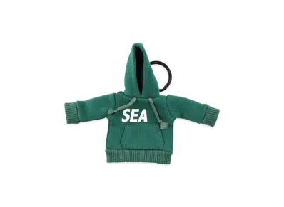 WIND AND SEA Mini Hooded Key Ring "Green"