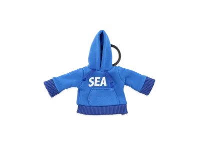 WIND AND SEA Mini Hooded Key Ring "Blue"