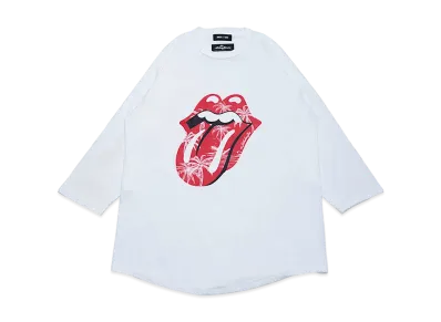 WIND AND SEA x The Rolling Stones Raglan Sleeve Tee "White"