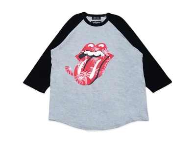 WIND AND SEA x The Rolling Stones Raglan Sleeve Tee "GrayBlack"