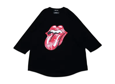 WIND AND SEA x The Rolling Stones Raglan Sleeve Tee "Black"