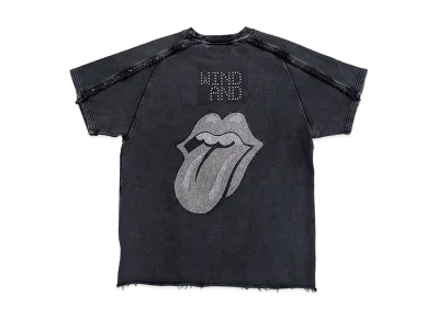 WIND AND SEA x The Rolling Stones Studs And Rhine Stones S/S Tee "Black"