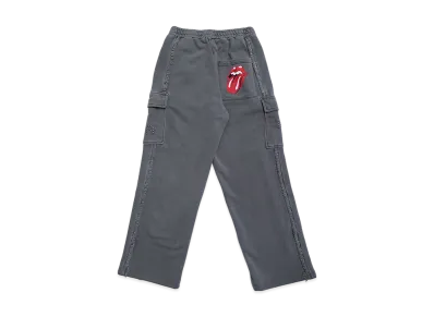 WIND AND SEA x The Rolling Stones Studs And Rhine Stones Cargo Pant "Chacoal"