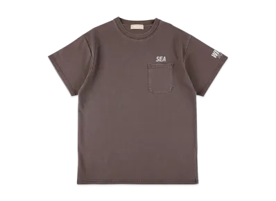 WIND AND SEA Pigment Pocket Tee "Brown"
