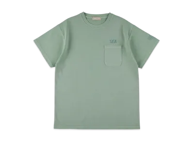 WIND AND SEA Pigment Pocket Tee "Mint"