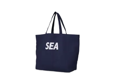 WIND AND SEA Canvas Big Tote Bag "Blue"