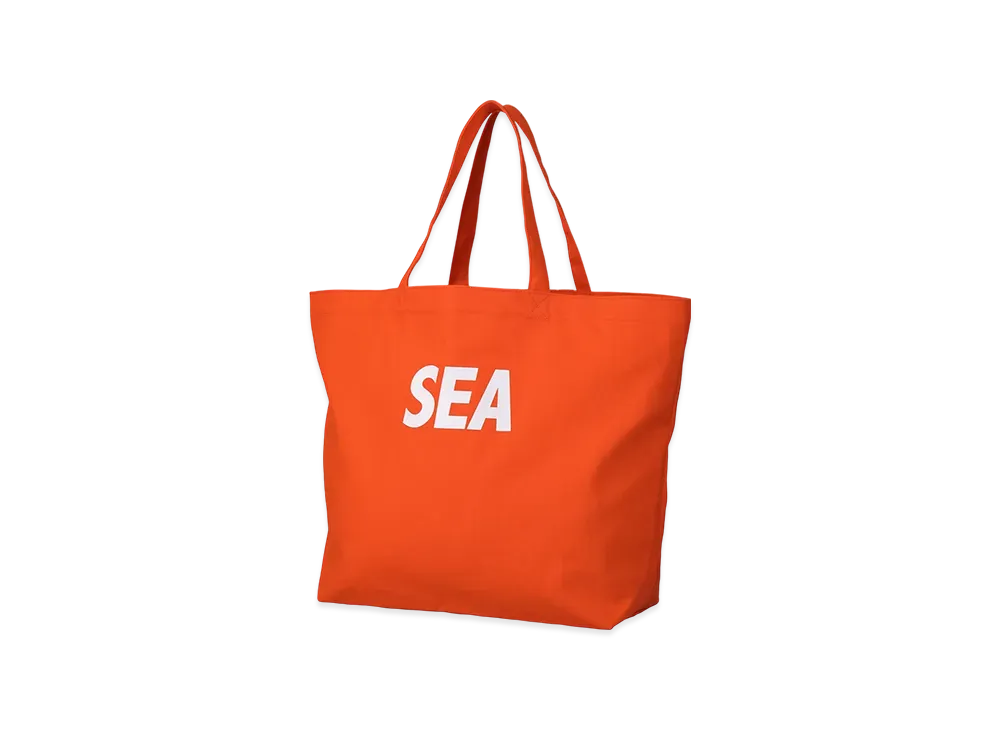 WIND AND SEA Canvas Big Tote Bag "Orange"