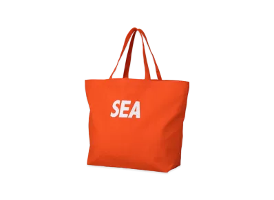 WIND AND SEA Canvas Big Tote Bag "Orange"