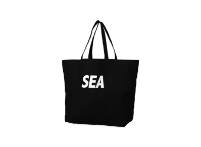 WIND AND SEA Canvas Big Tote Bag "Black"
