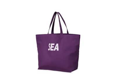 WIND AND SEA Canvas Big Tote Bag "Purple"