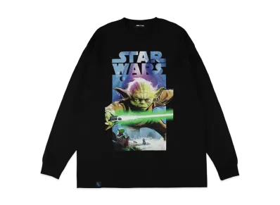 WIND AND SEA x STAR WARS Yoda / L/S Tee "DeepBlack"