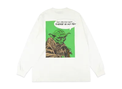 WIND AND SEA x STAR WARS Yoda Art / L/S Tee "White"