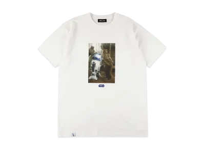 WIND AND SEA x STAR WARS R2-D2 & Ewok / Tee "White"