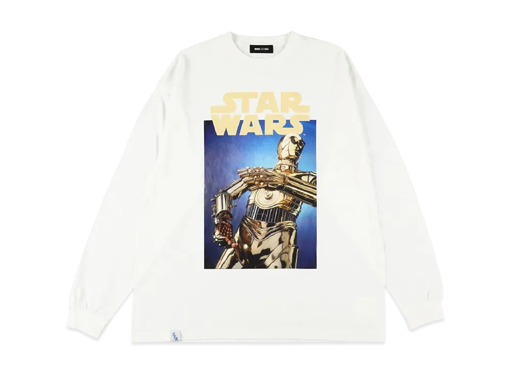 WIND AND SEA x STAR WARS C3-Po / L/S Tee "White"