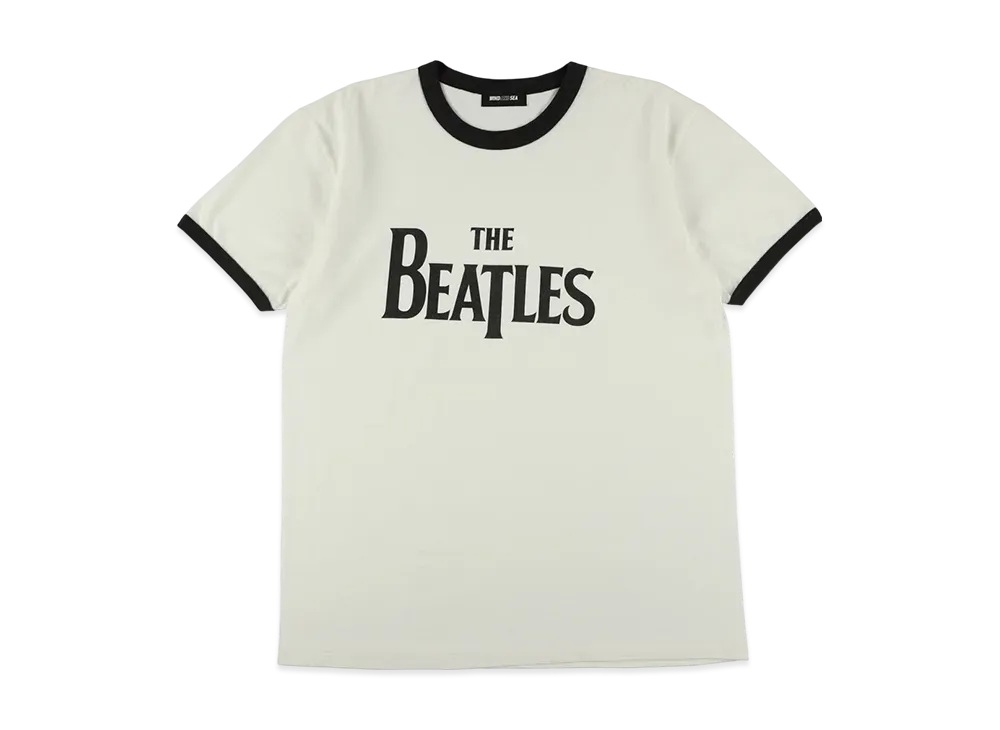 WIND AND SEA Beatles Logo Ringer S/S Tee "White/Chacoal"