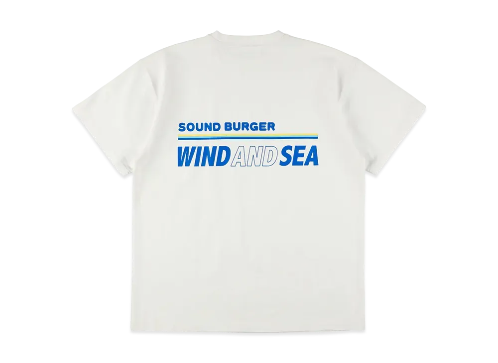 ウィンダンシー x サウンドバーガー S/S Tシャツ "ホワイト"