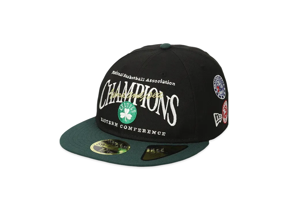 WIND AND SEA x NBA x NEW ERA Boston Celtics Retro Crown 9 Fifty Cap "Black"