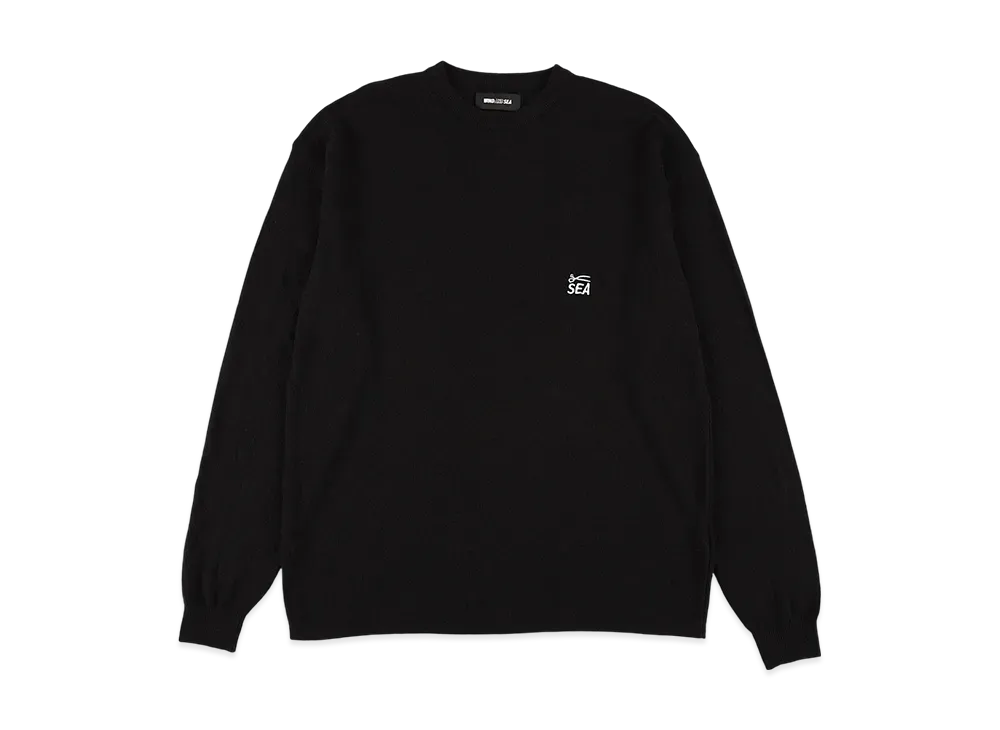 WIND AND SEA x DENHAM Bouclet Pile L/S Tee "Black"
