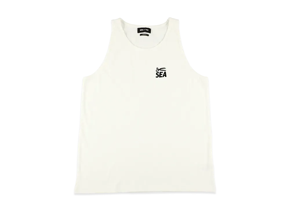 WIND AND SEA x DENHAM Rib Tank top "White"