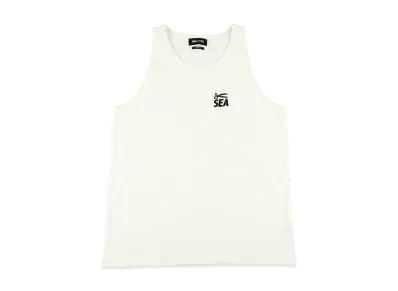 WIND AND SEA x DENHAM Rib Tank top "White"