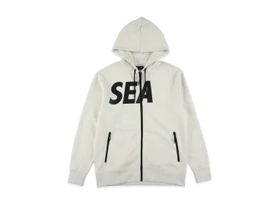 WIND AND SEA Sig Tech Fleece Zip-Up Hooded Shirt "Ash"