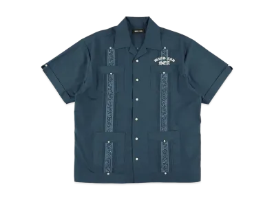 WIND AND SEA Logo Cuba S/S Shirts "Blue"