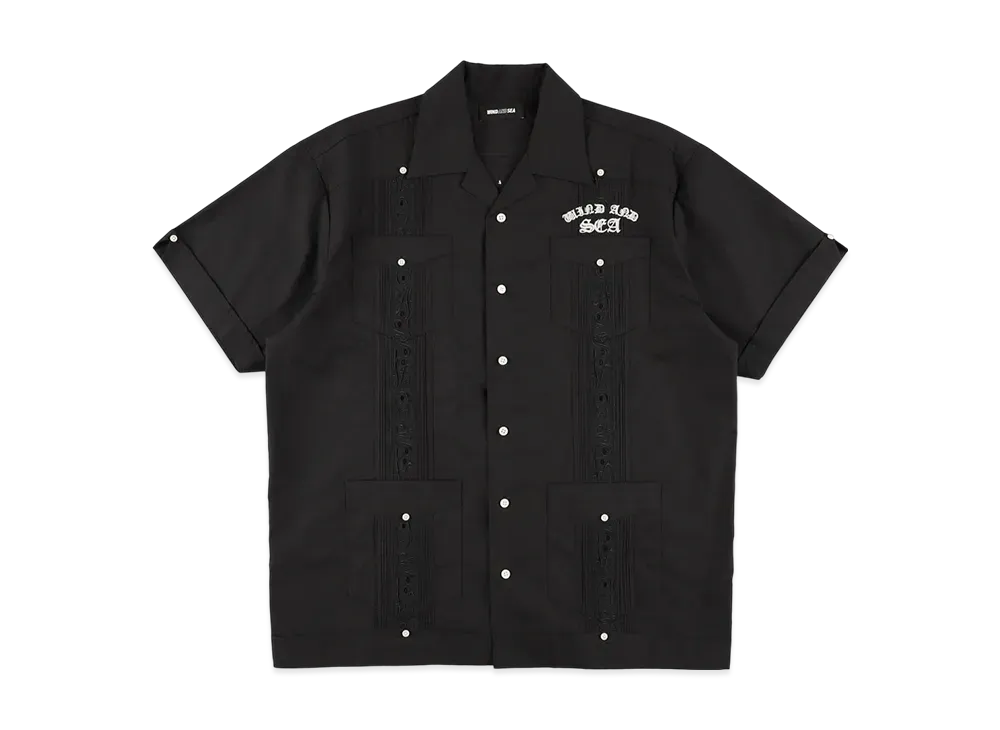 WIND AND SEA Logo Cuba S/S Shirts "Black"
