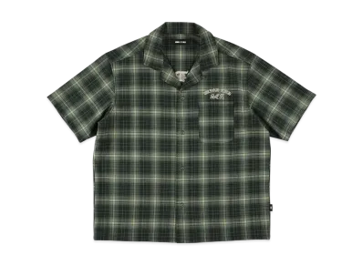 WIND AND SEA Plaid Pattern S/S Shirt "Green"