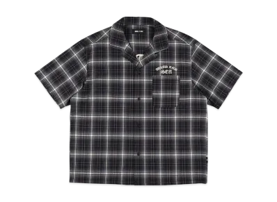 WIND AND SEA Plaid Pattern S/S Shirt "Black"
