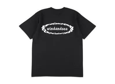 WIND AND SEA Crag Logo Print S/S Tee "Black"
