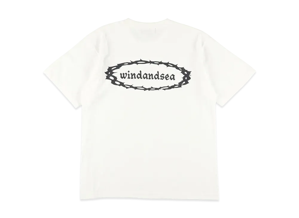 WIND AND SEA Crag Logo Print S/S Tee "White"