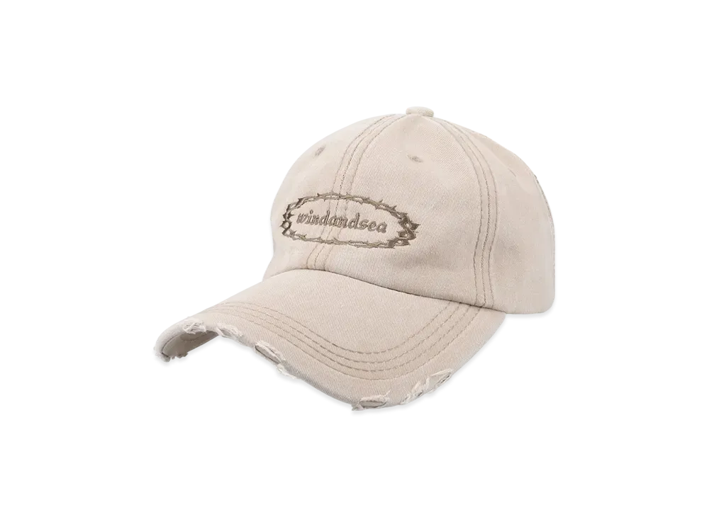 WIND AND SEA Damage Logo Cap "Beige"