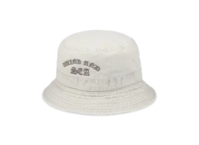 WIND AND SEA Pigment Logo Bucket Hat "Ivory"