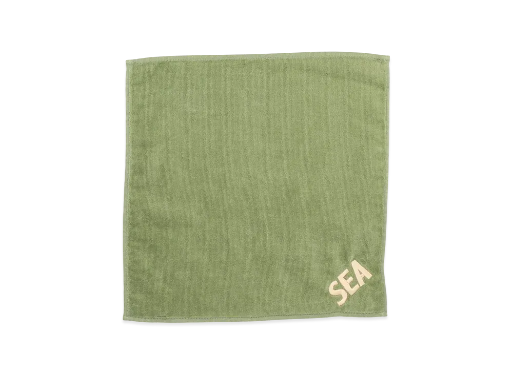 WIND AND SEA Hand Towel "MossGreen"