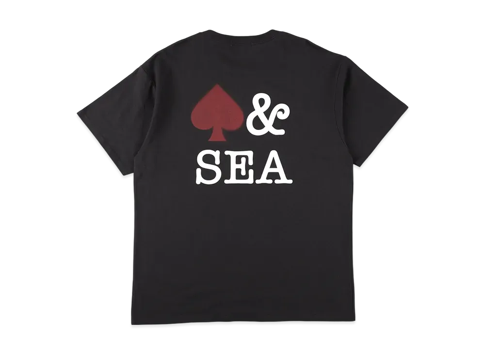 WIND AND SEA Back Logo S/S Tee (Spade) "Black"