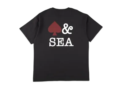 WIND AND SEA Back Logo S/S Tee (Spade) "Black"
