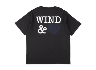 WIND AND SEA Back Logo S/S Tee (Heart) "Black"