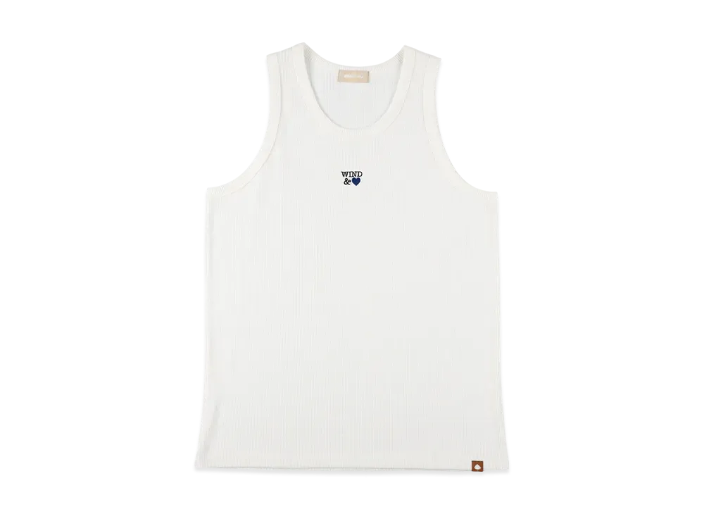WIND AND SEA Front Logo Tank Top "White"